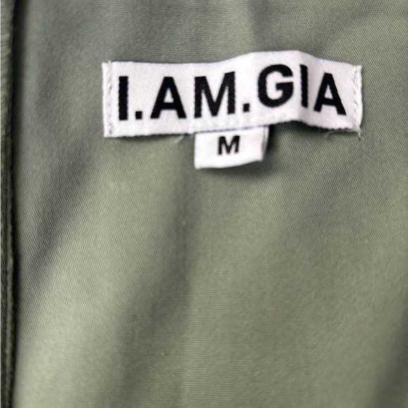 I. AM. GIA of the shoulder sage green bustier top - Picture 4 of 5